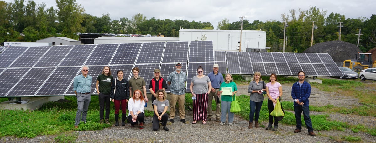 North Providence Tour, 2021, VIP attendee group picture, solar